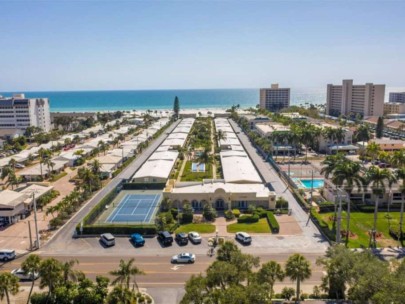 Casa Mar Condos in Siesta Key, FL. - Aerial