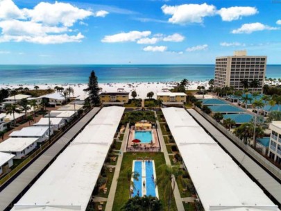 Casa Mar Condos in Siesta Key, FL. - COmmunity Aerial