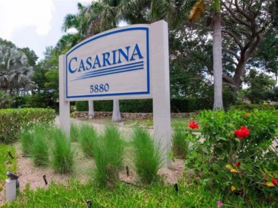 Casarina Condos in Siesta Key, FL. - Entrance Sign