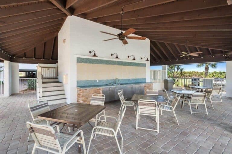 Castillian Condos in Longboat Key, FL. - Covered Area