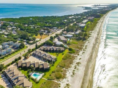 Cedars West Condos in Longboat Key, FL. - Waterfront Aerial