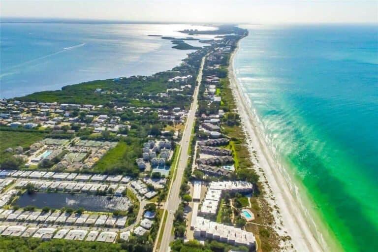 Cedars West Condos in Longboat Key, FL. - Aerial