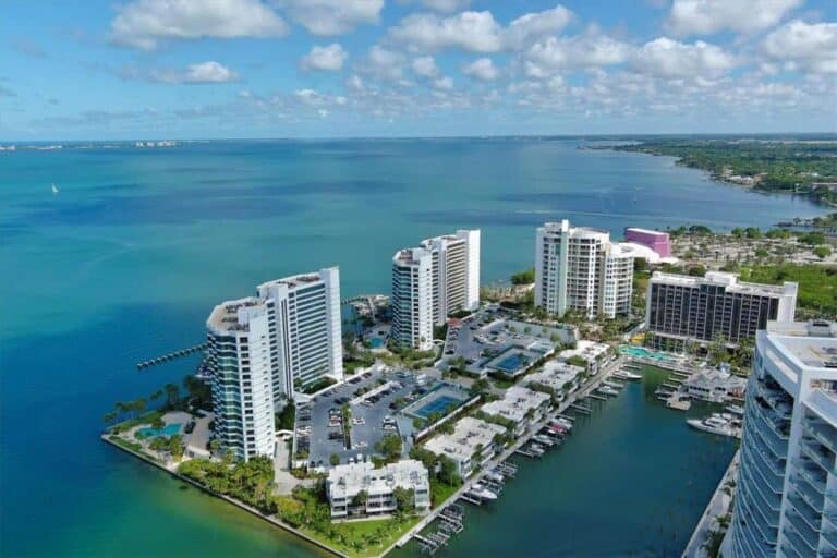 Condo On The Bay Condos in Downtown Sarasota, FL. - Community Aerial