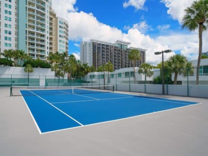 Condo On The Bay Condos in Downtown Sarasota, FL. - Tennis Courts