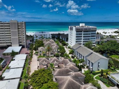 Coquille Condos in Siesta Key, FL. - Waterfront Aerial