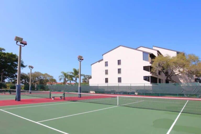 Excelsior Beach To Bay Condos in Siesta Key, FL. - Tennis Court
