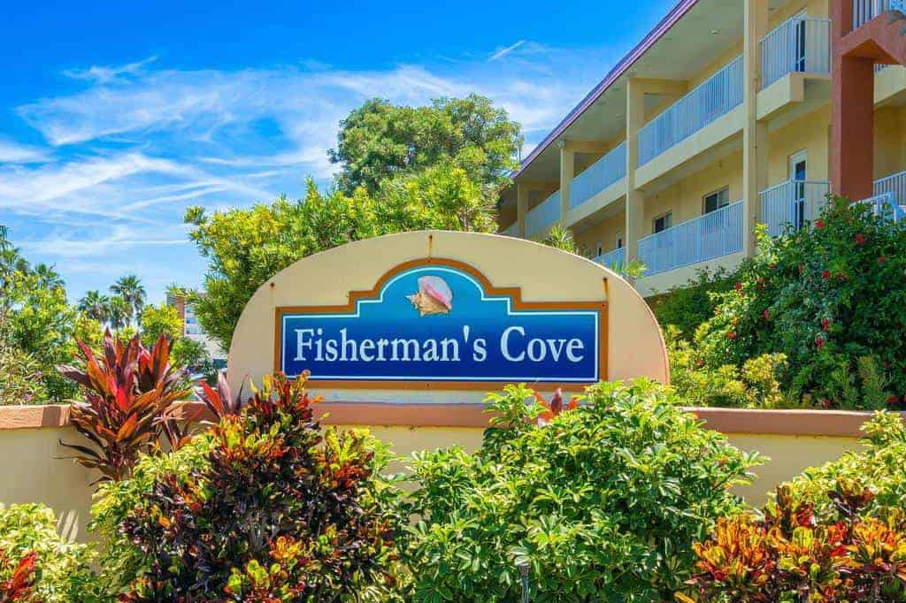 Fishermans Cove Condos in Siesta Key, FL. - Entrance Sign