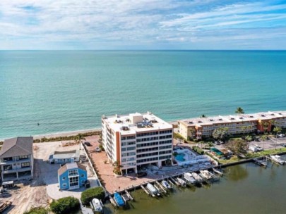 Fishermans Haven Condos in Siesta Key, FL. - Waterfront Aerial