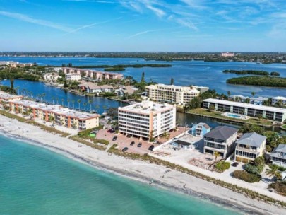 Fishermans Haven Condos in Siesta Key, FL. - Waterfront Aerial