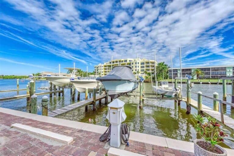 Fishermans Haven Condos in Siesta Key, FL. - Boat Dock