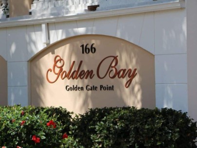 Golden Bay Condos in Downtown Sarasota, FL - Entrance Sign