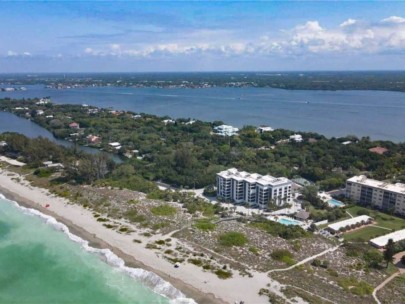 Hidden Lagoon Condos in Siesta Key, FL. - Waterfront Aerial