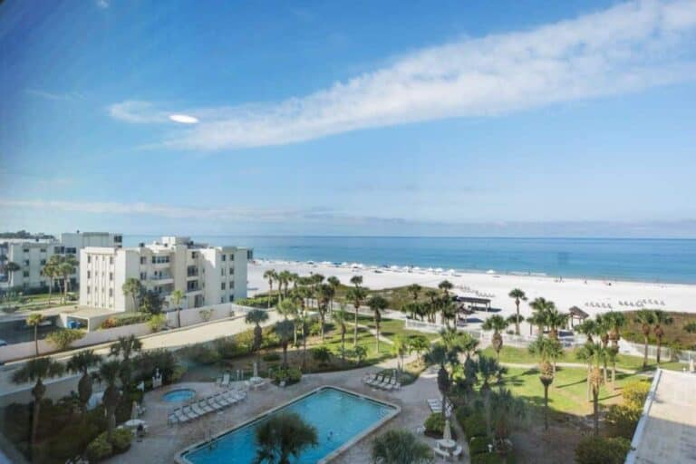 Horizons West Condos in Siesta Key, FL. - Waterfront Aerial