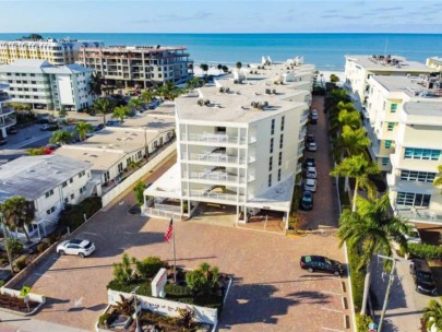 House of the Sun Condos in Siesta Key, FL. - Aerial