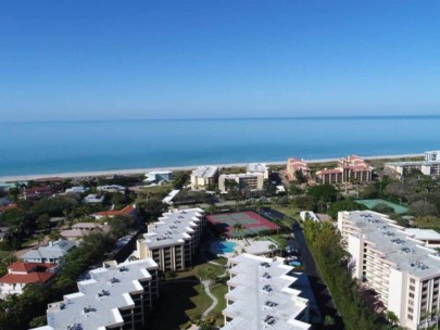 Island Reef Condos in Siesta Key, FL. - Waterfront Aerial