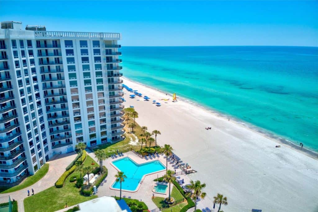 Islands West Condos in Longboat Key, FL. - Waterfront Aerial