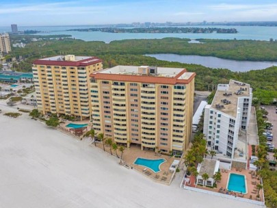 Key Tower South Condos in Lido Key - Sarasota, FL. - Aerial