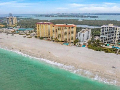 Key Tower South Condos in Lido Key - Sarasota, FL. - Waterfront Aerial