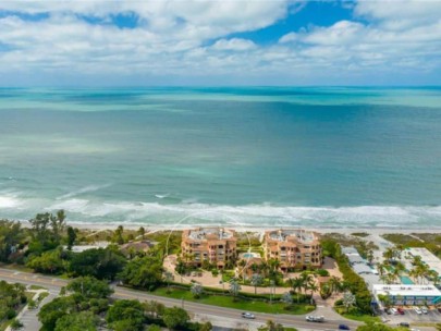 La Firenza Condos in Longboat Key, FL. - Beach Aerial