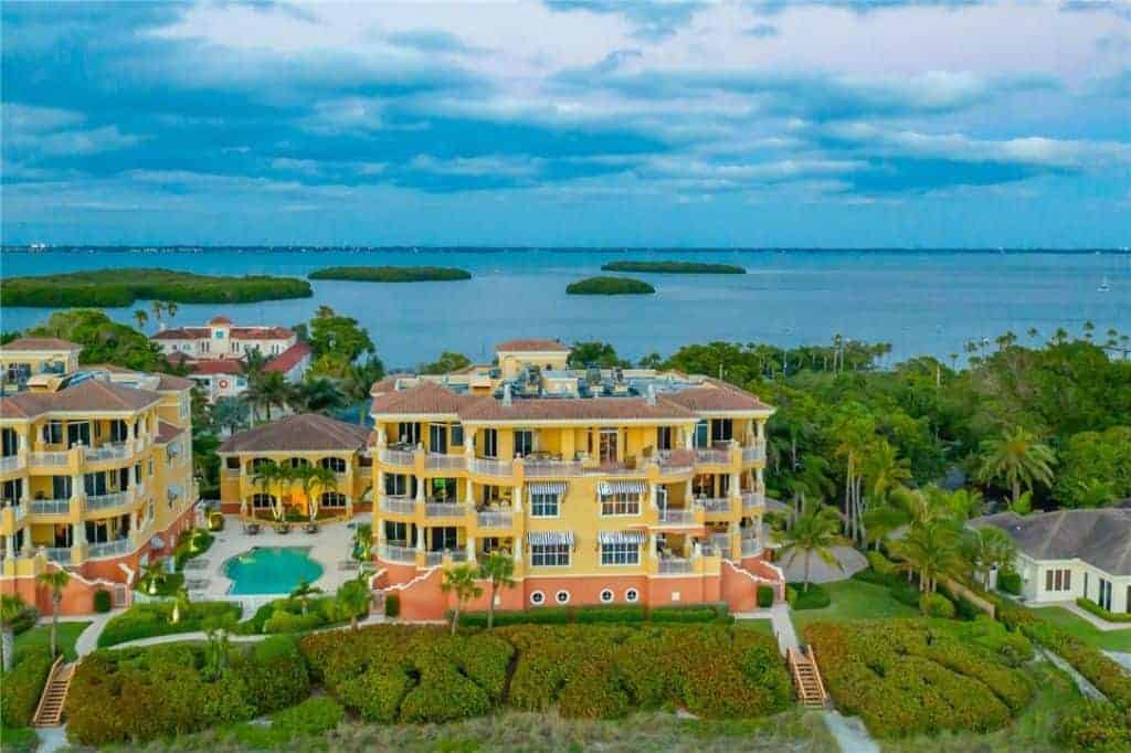 La Firenza Condos in Longboat Key, FL. - Building Aerial