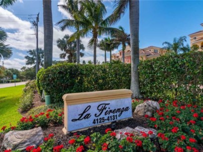 La Firenza Condos in Longboat Key, FL. - Entrance Sign