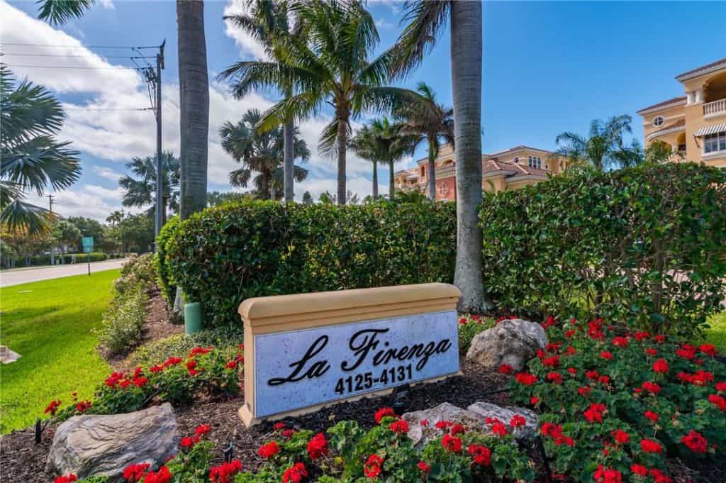 La Firenza Condos in Longboat Key, FL. - Entrance Sign