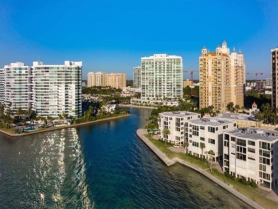 Lawrence Pointe Condos in Downtown Sarasota, FL. - Waterfront Aerial