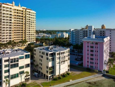 Lawrence Pointe Condos in Downtown Sarasota, FL. - Aerial