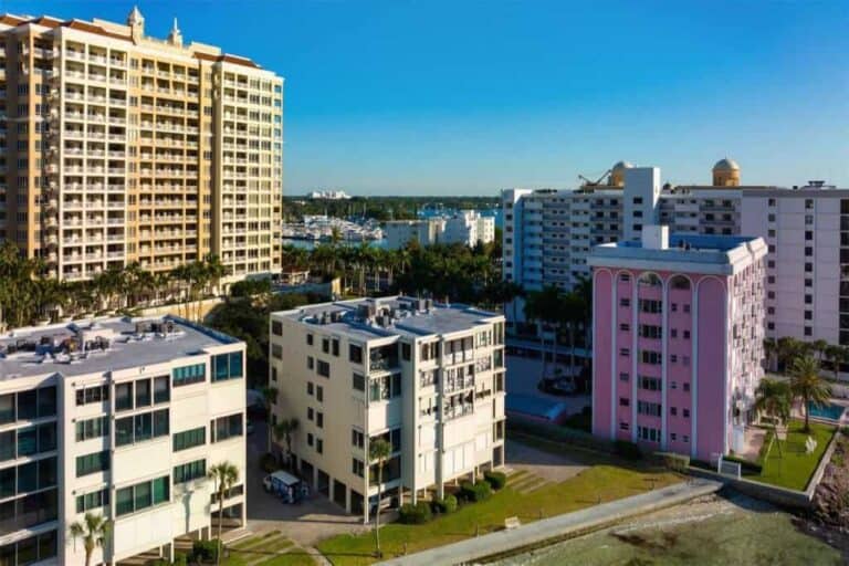 Lawrence Pointe Condos in Downtown Sarasota, FL. - Aerial