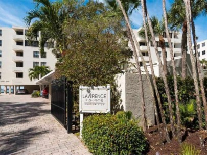 Lawrence Pointe Condos in Downtown Sarasota, FL. - Entrance Sign