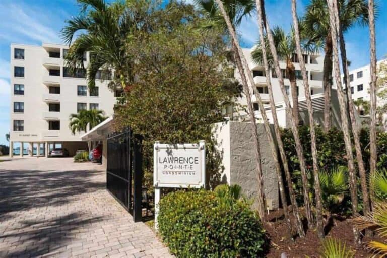 Lawrence Pointe Condos in Downtown Sarasota, FL. - Entrance Sign
