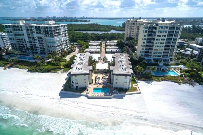 Lido Harbour Condos For Sale in Sarasota, FL. - Waterfront Aerial