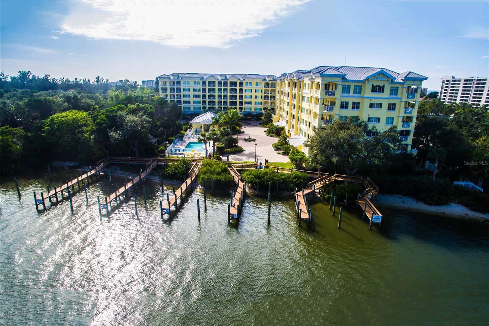 Marina Del Sol Condos For Sale in Siesta Key, FL. - Aerial