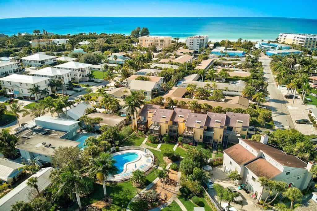 Midnight Sea Condos in Siesta Key, FL. - Aerial