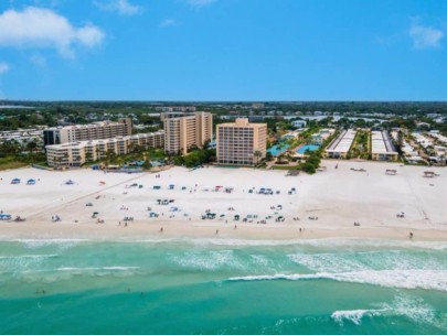 Palm Bay Club Condos in Siesta Key, FL. - Waterfront Aerial