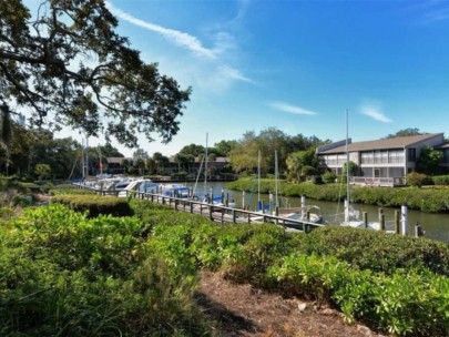 Pelican Cove Condos in Sarasota, FL. - Boat Docks