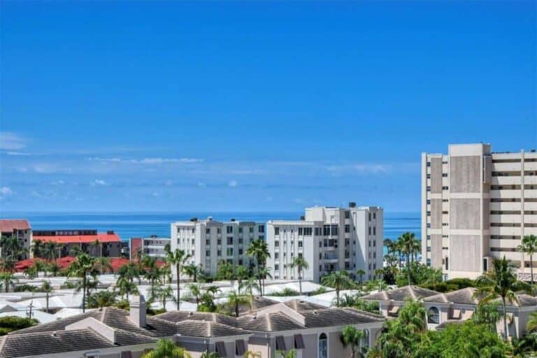 Peppertree Condos in Siesta Key, FL. - Aerial