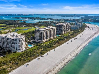 Pierre Condos in Longboat Key, FL. - Waterfront Aerial