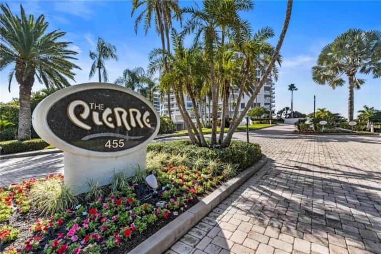 Pierre Condos in Longboat Key, FL. - Entrance Sign