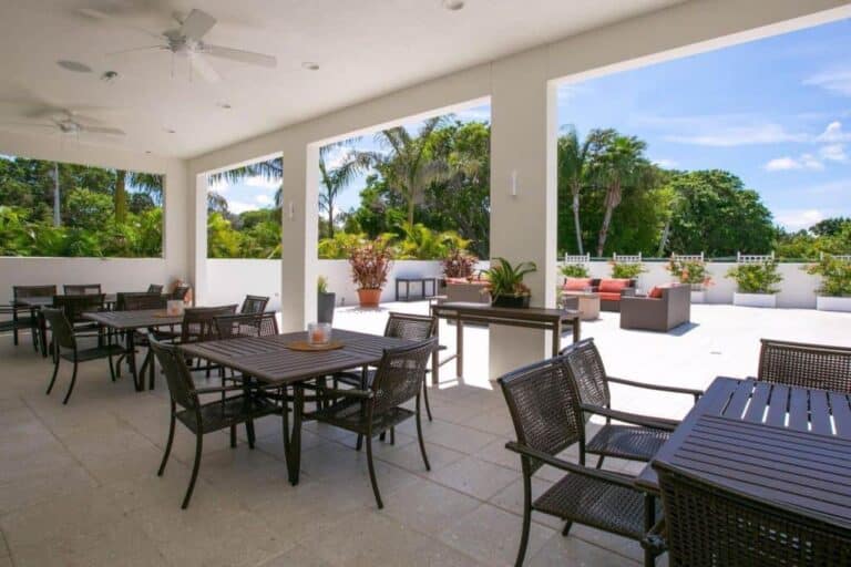 Players Club Condos in Longboat Key, FL. - Patio