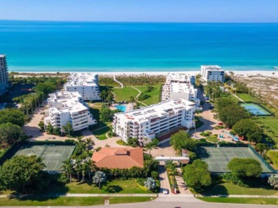 Players Club Condos in Longboat Key, FL. - Waterfront Aerial