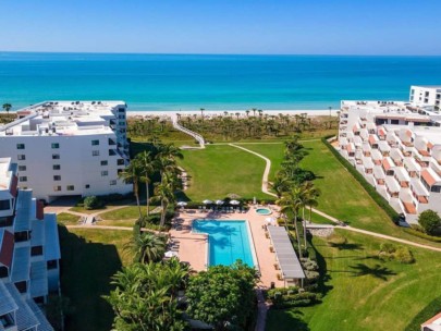 Players Club Condos in Longboat Key, FL. - Waterfront Aerial