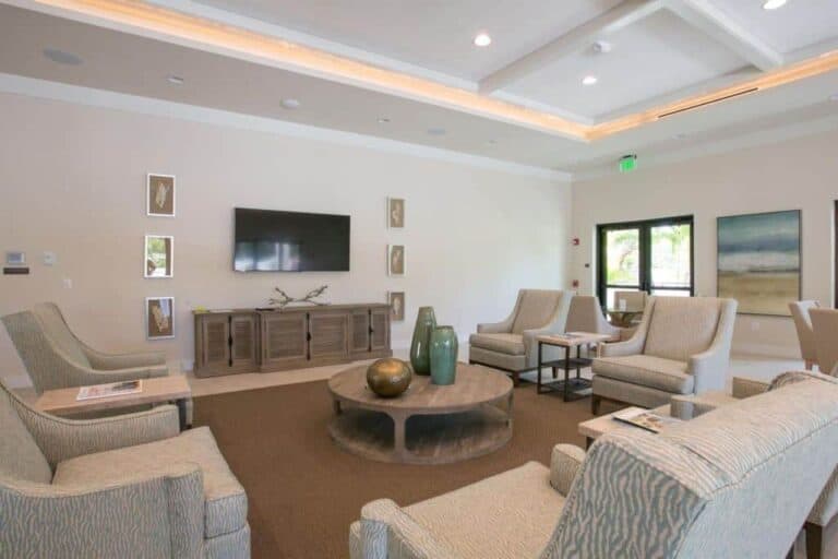 Players Club Condos in Longboat Key, FL. - Clubroom