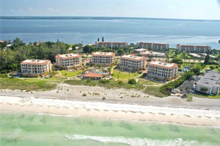Positano Condos in Longboat Key, FL. - Aerial