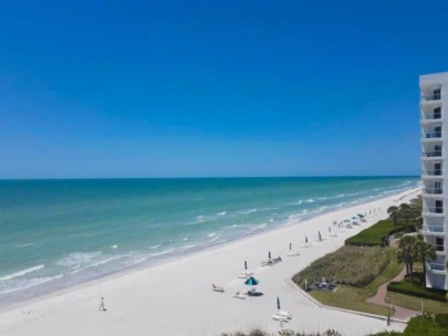 Privateer Condos in Longboat Key, FL. - Beach Aerial