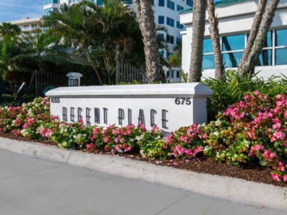 Regent Place Condos in Longboat Key, FL. - Entrance Sign