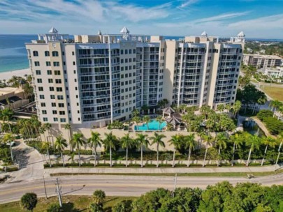 Ritz Beach Residences in Lido Key - Sarasota, FL. - Building Aerial