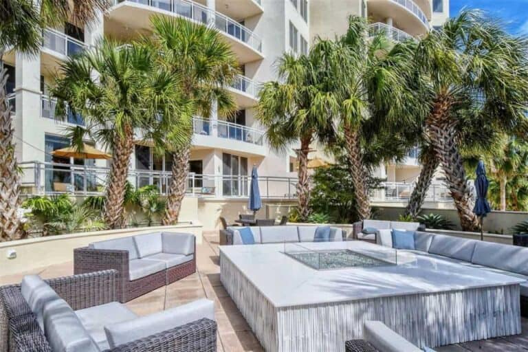 Ritz Beach Residences in Lido Key - Sarasota, FL. - Fire Table