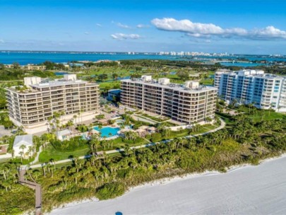 Sanctuary Condos in Longboat Key, FL. - Waterfront Aerial