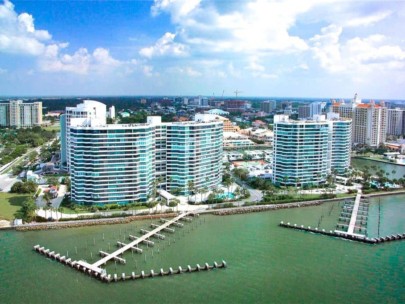 Sarasota condos with boat docks - Aerial